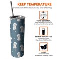 thumbnail image 6 of 20oz Poodle Dog and Footprint Skinny Tumblers Stainless Steel Tumbler with Lid and Straw,Vacuum Insulated Double Wall Travel Tumbler Cups with Cleaning Brush for Coffee,Tea, 6 of 6