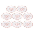 thumbnail image 3 of 8Pcs Birthday Tableware Rose Gold Disposable Paper Cups Plates Dinnerware Decorations SuppliesPaper Plates, 3 of 14