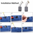thumbnail image 5 of Paquete de 10 escobillas de carbón para motores eléctricos de diferentes tamaños para herramientas eléctricas -, 5 of 5