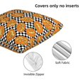 thumbnail image 4 of Halloween Throw Pillow Covers, halloween pumpkins plaid Halloween Decorations Square Pillow Cases with Invisible Zipper for Bed Couch Sofa, Farmhouse Halloween Decor-2 Pack 12x12, 4 of 6