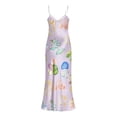 thumbnail image 1 of VISgogo Vestido Midi de Verano para Mujer, Sin Mangas, Correa de Espagueti, Cuello en V, Vestido Largo con Estampado de Hongos VISgogo  moda, 1 of 9