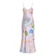 thumbnail image 1 of SAYOO , vestidos largos con tirantes finos estampados para mujer, vestido ajustado con escote en V y cuello Halter, vestido Sexy sin espalda para fiesta, ropa para discoteca SAYOO Estilo de ocio, 1 of 9