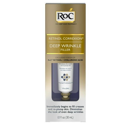 RoC Retinol Correxion Deep Wrinkle Anti-Aging Filler, 1 fl. (Best Deep Wrinkle Filler Over Counter)