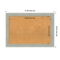 thumbnail image 4 of Amanti Art Natural Cork Board Framed Glam Linen Grey Bulletin Board 41 in. x 29 in., 4 of 8