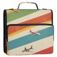 thumbnail image 5 of FORMRS Zipper Binder with Shoulder Strap 2-inch Ring 500 Sheet Capacity File Bag, Colorful Plane, 5 of 5