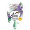 thumbnail image 1 of BIC Soleil Escape Rasoirs Jetables pour Femmes avec 3 Lames pour une Expérience Sensorielle et un Rasage Confortable, Lot de Rasoirs Parfumés à Manche Lavande et Eucalyptus pour Femmes, 4 Unités, 1 of 6