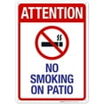 thumbnail image 1 of Attention No Smoking On Patio Sign, Pool Sign,, 1 of 1