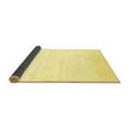 thumbnail image 2 of Ahgly Company Indoor Square Solid Yellow Modern Area Rugs, 3' Square, 2 of 4