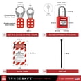 thumbnail image 3 of Kit de etiquetado de bloqueos eléctricos TRADESAFE, cerrojos, etiquetas, 3 of 8
