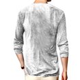thumbnail image 3 of Frontwalk Men's Regular Fit Henley Neck T Shirts Lightweight Casual T-shirt Men Buttons Holiday Pullover White 3XL, 3 of 4