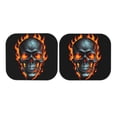 thumbnail image 7 of Fotbe Flame Metal Skull 2-Piece Car Windshield Sun Shade | Sun Blocker for Car Windshield | Foldable Automotive Interior Accessories for Sun Protection-Small, 7 of 7