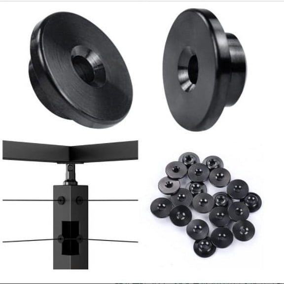 BERTDOMD 20pcs Stainless Steel Cable Railing Terminal Caps Wire Deck Railing Systems and Wood Post Steel Wire Protective Covers