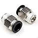 thumbnail image 3 of CEKER 1/2 Push to Connect Fittings Air Fittings PC 1/2 Inch Tubing Od x 3/8" NPT Thread Male Air Line Fittings Pneumatic Fitting Push in Connector Compression Fittings Quick Connect Fittings 2Pack, 3 of 4