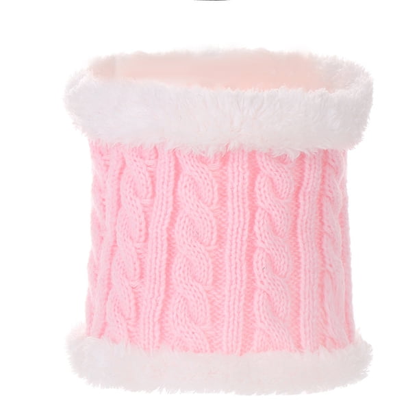 Guardurnaity Bufanda Bebé Invierno Cálido Kit Tejido Elasticidad Protector térmico Clima frío Cómodo Versátil Sellado Bufanda rosa Sombreros bufanda rosa brillante Guardurnaity AP008793-21B