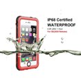thumbnail image 2 of iPhone SE 2020 Waterproof Case, iPhone SE 2nd Gen Case Waterproof, Allytech IP68 Waterproof Build-in Screen Protector Full Protection Case Cover for Apple iPhone SE 2020, Red, 2 of 7