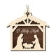 thumbnail image 2 of Wooden Nativity Decoration Christmas Wooden Hanging Decoration Star Christmas Scene Souvenir, 2 of 8