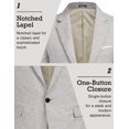 thumbnail image 3 of COOFANDY Men's Blazer Casual Sport Coats Slim Fit One Button Suit Jacket Lightweight Sports Jacket, 3 of 6