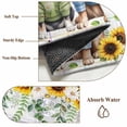 thumbnail image 6 of 8'x10' Area Rugs, Spring Dog Indoor Outdoor Area Rug for Living Room Bedroom, Sunflower Daisy Botanical Watercolor Washable Bathroom Rugs Kitchen Floor Carpet Mats Home Decor Aesthetic, 6 of 8