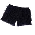 thumbnail image 1 of Pantalones cortos de encaje para mujeres y niñas, ropa interior, calzoncillos, mallas de algodón antirozaduras, bragas breves para mujeres, bragas de Negro Yinane Pantalones cortos deportivos sin costuras, 1 of 2