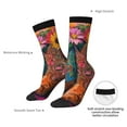 thumbnail image 4 of Picia Cowboy Boots With Flowers Print Athletic Socks for Men & Women – Cushioned Moisture-Wicking Crew Socks for Sports, Running, and Training, Soft & Breathable Size 5-11, 4 of 6