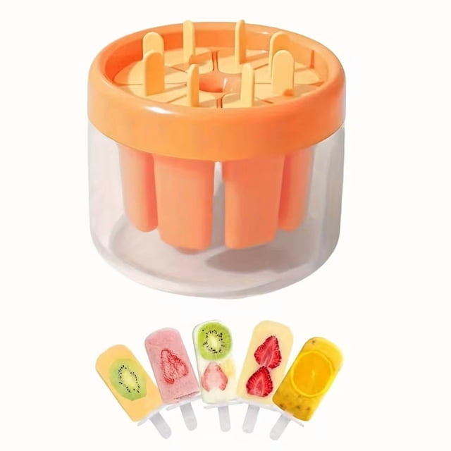 Molde reutilizable for paletas de 8 cavidades, molde for hacer paletas caseras sin BPA for helado DIY for niños y adultos