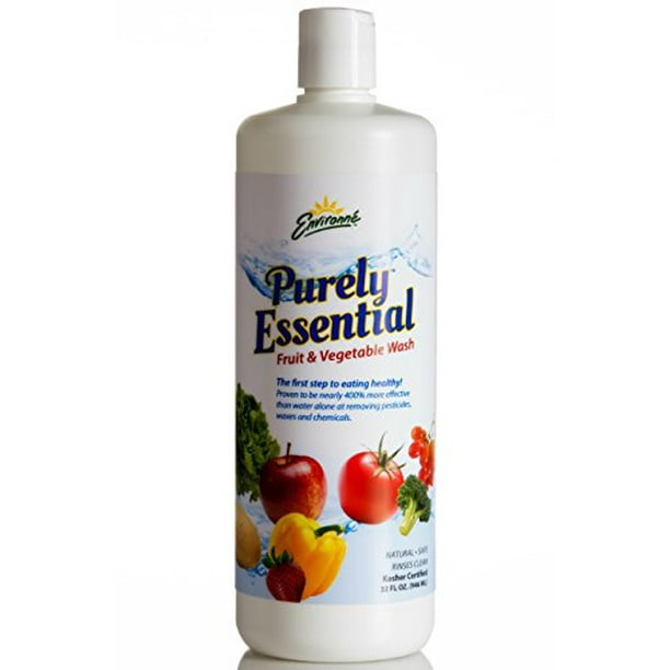 Environne Purely Essential Fruit and Vegetable Wash, 32 Ounce (Pack of 6)