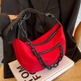 thumbnail image 4 of Composite Shoulder Bag Nylon Scratch Resistant with Zipper Lady Party (Black), 4 of 8