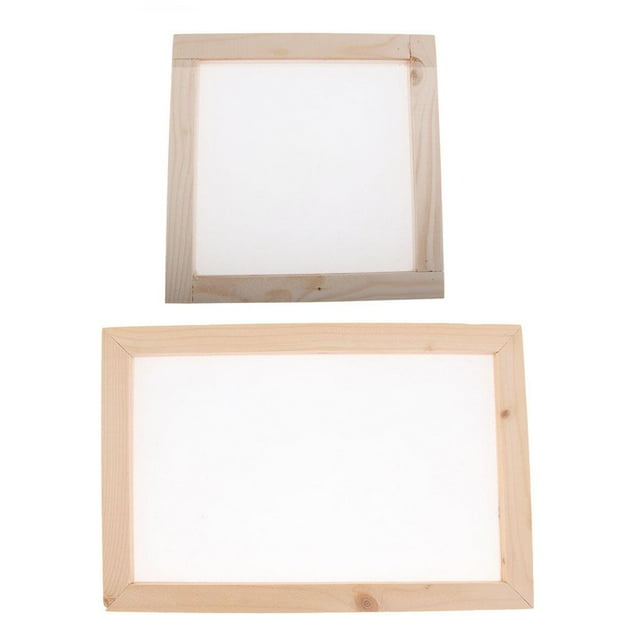 2x Wooden Paper Making Mould Frame, Paper Making and Deckle, Papermaking