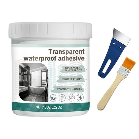 Transparent Waterproof Coating Agent, Invisible Waterproof Sealant, Water-Resistant Anti-Leakage Agent for Indoor & Outdoor, Water-Based Leak Protection on Roofs, Walls, Garden and Window(1Pc)