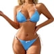 thumbnail image 4 of Traje de baño para mujer, moda, cómodo, estampado, bikini, traje de baño de color liso para mujer, conjuntos de bikinis, trajes de baño para mujer, 4 of 8