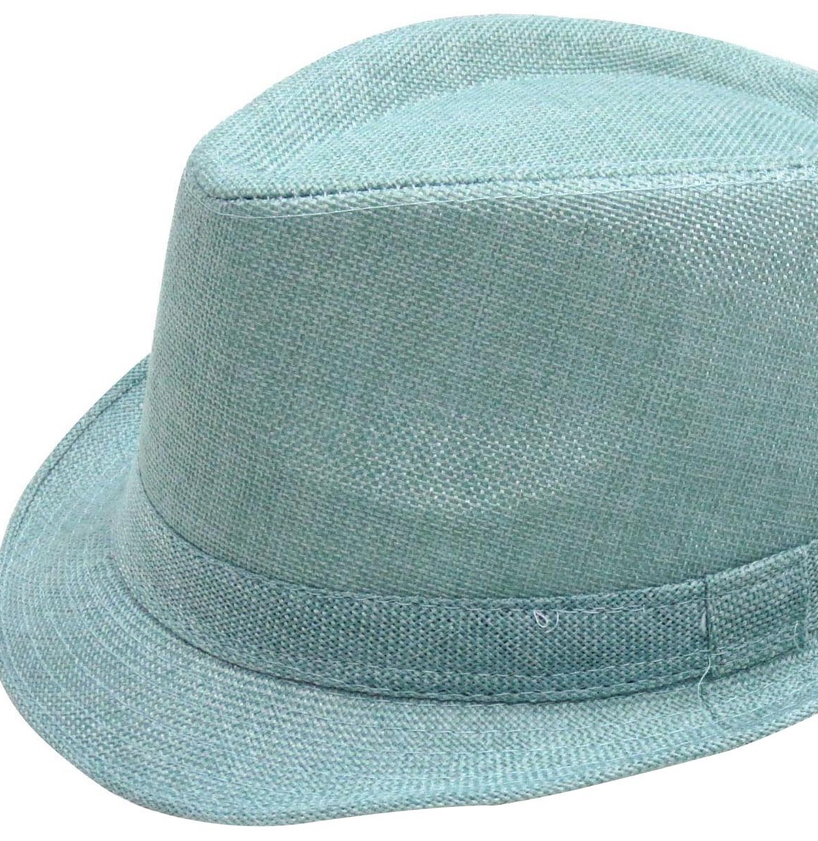 Simplicity Men / Women's Cotton Blend Trilby Golf Fedora Hat Seafoam