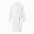 thumbnail image 2 of NOLDARES Mens Robe Cotton Bathrobe Soft Terry Cloth Towel Bath Robe for Men(White,One Size), 2 of 6