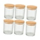 thumbnail image 3 of 6 frascos de vidrio para hacer velas, 220 ml, para regalo, almacenamiento de alimentos, recipiente transparente de muestra de 7 con tapas de B, 3 of 8