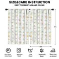 thumbnail image 2 of Pioneer Flower Floral Print Pattern Insulated Teens Curtains Set Of 2, Bedroom Essentials, Toddler Room Decor 52"x84", 2 of 5