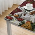 thumbnail image 4 of Italian Red Bistro Backed Tablecloth, Novelty Indoor/Outdoor Tablecloth, Picnic, Barbeque, Patio and Kitchen Dining Oblong/Rectangle, 4 of 7