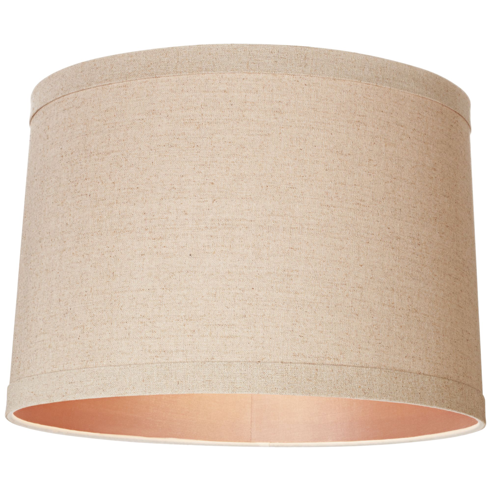 springcrest natural linen drum shade