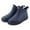 Dark Blue, variant on Miluxas Ladies Mid Cut Ankle Height Rubber Rain Boots , Lightweight Waterproof Booties for Women Dark Blue 11(44)