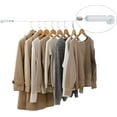 thumbnail image 3 of Yoqb Wall Mount Curtain Wire Rod Set,5m/16.4ft Adjustable Curtain Drape Wire Rod Set,Stainless Steel Wall Decor Picture Hanging Kit for Tapestry, Crafts Art Display-White A109, 3 of 6