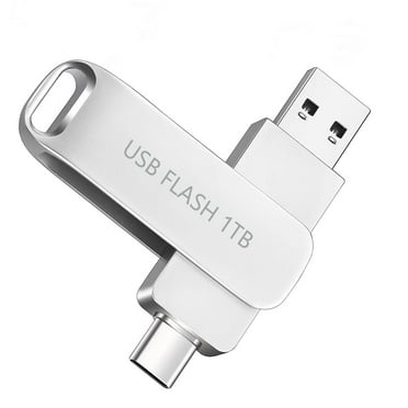 USB Flash Drive 1TB/1000GB 2in1 OTG Thumb Drive Storage Photo Stick for Type C Phones, Laptops,  PC, Etc