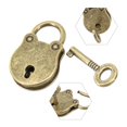 thumbnail image 2 of Retro Cartoon Bear Padlock Luggage Padlock Note Lock Buckle Bronze Alloy Lock, 2 of 5