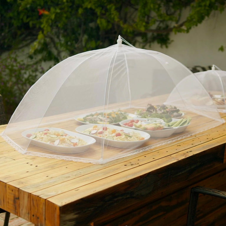 Cabilock Folding Food Covers Mesh Screen Food Tent- Up Mesh Food Cover Food  Serving Covers for Outdoor Camping Picnic