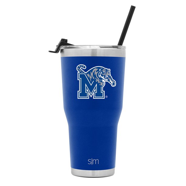 Vaso Simple Modern con licencia oficial de los Memphis Tigers de 30 onzas