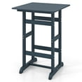 thumbnail image 5 of Costway Outdoor Bar Table All Weather HDPE Patio Table with Wood Grains Bistro Table Brown, 5 of 10