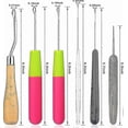 thumbnail image 2 of 9-Piece Crochet Hook Set for Dreadlocks, Hair Locking and Weaving Tools, Interlocking Latch Hooks for Locs Maintenance, 2 of 5