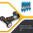 thumbnail image 3 of Vogacara Paquete de 4 amortiguadores de Metal para coche con Control remoto 1/10, actualización de Kit de modificación trasera delantera, reemplazo de Kits de construcción modelo Azul Vogacara FN009882-05, 3 of 6