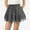 Black, variant on Women Summer Shorts Comfy Skorts Chic Floral Belted Casual Elastic High Waist Ruffle Beach Shorts Lounge Pants