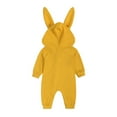 thumbnail image 3 of SNKSDGM Girls Jumpsuits Size 10-12 Green Animal Bunny Baby Easter Romper Long Ear Rabbit Hoodie Romper Jumpsuit with Zipper 9-12 Months, 3 of 8