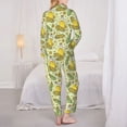 thumbnail image 3 of Bingfone Womens Pajama Sets Corn And Corn Oil Print,Long Sleeve Loungewear Pajamas Set-Small, 3 of 8