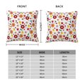 thumbnail image 2 of Pofeuu Oriental Cuisine Print Double-sided plush pillowcase Square Throw Pillow Covers Pillows Cover for Living Room Bedroom Sofa Couch Cushion Cover（No pillow core）-20"x20", 2 of 7