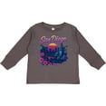 thumbnail image 3 of Inktastic San Diego Retro Sunset Skyline Boys or Girls Long Sleeve Toddler T-Shirt, 3 of 5